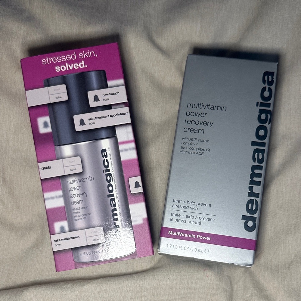 Dermalogica Multivitamin Power Recovery Cream - Purple and Gray Packaging